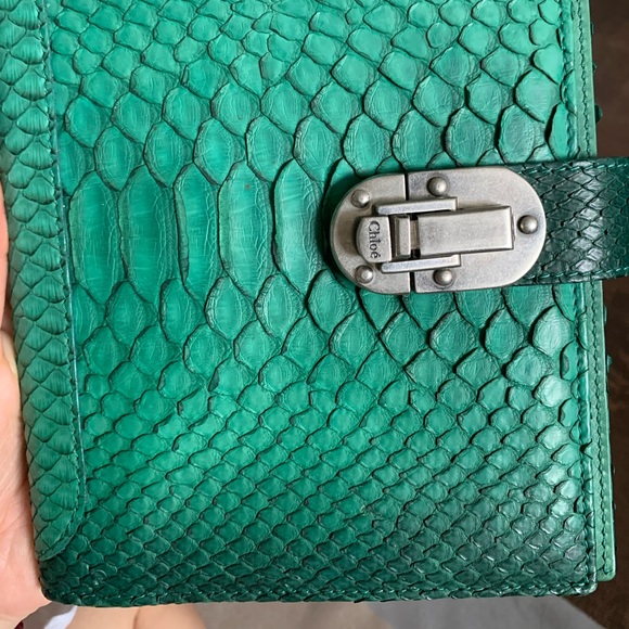 CHLOE 💯 authentic python skin leather !!! Like new condition - Picture 7 of 10